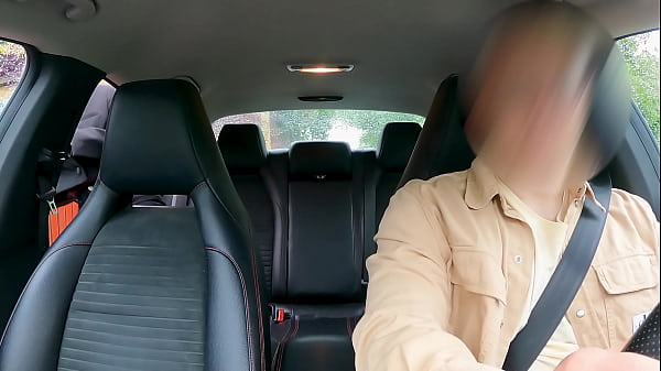 Pretty girl Nikky with a pink pussy wanted to fuck right in Uber. Cum in pussy
