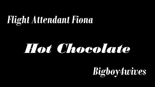 Flight Attendant Fiona Enjoys Some Hot Chocolate